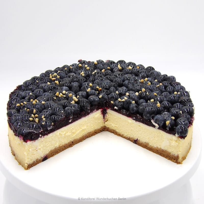 NY Cheesecake frische Blaubeeren glutenfrei - Konditorei Wunderkuchen e.K.