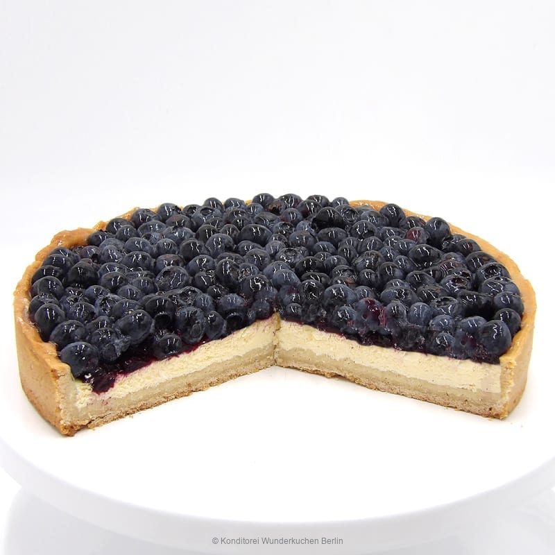 Tarte Sour Cream frische Blaubeeren - Konditorei Wunderkuchen e.K.