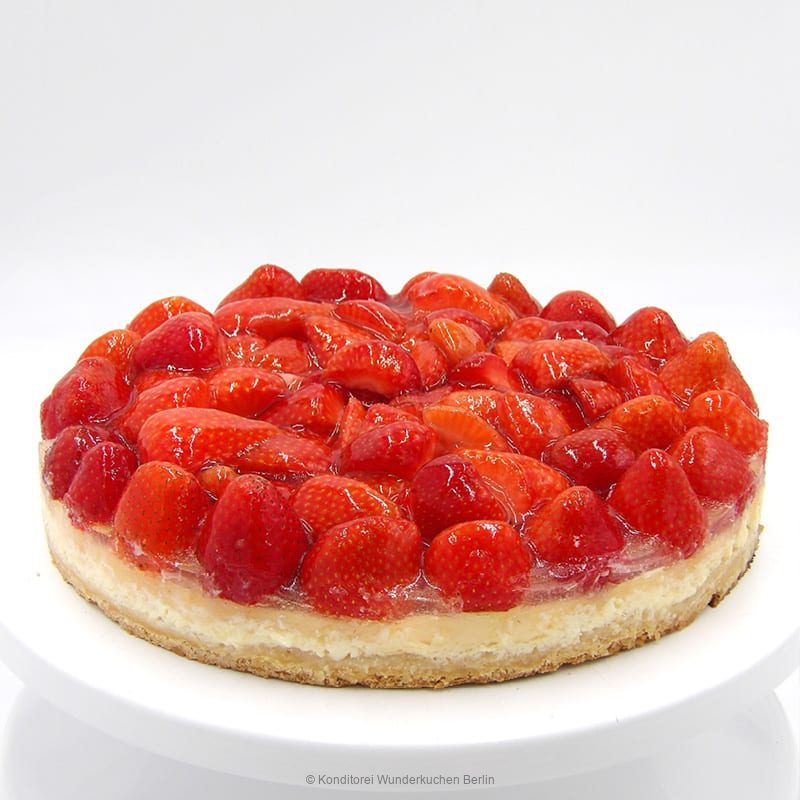 Tarte Sour Cream frische Erdbeeren glutenfrei - Konditorei Wunderkuchen e.K.
