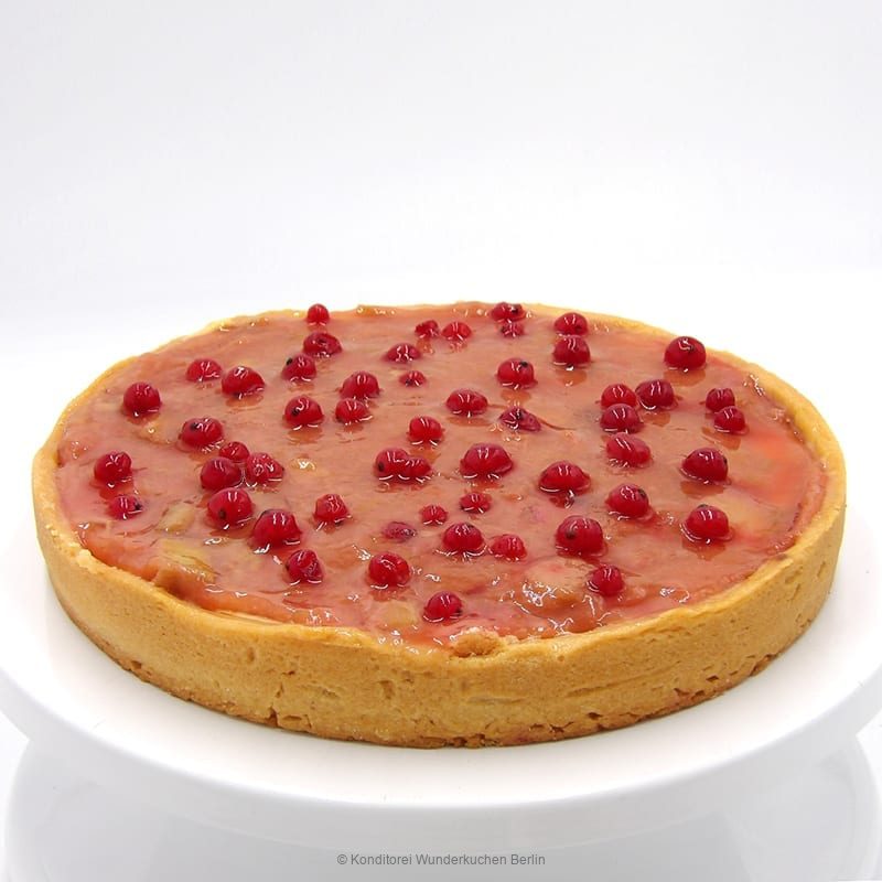 Tartes Sour Cream Sour Cream Rhabarber - Konditorei Wunderkuchen e.K.