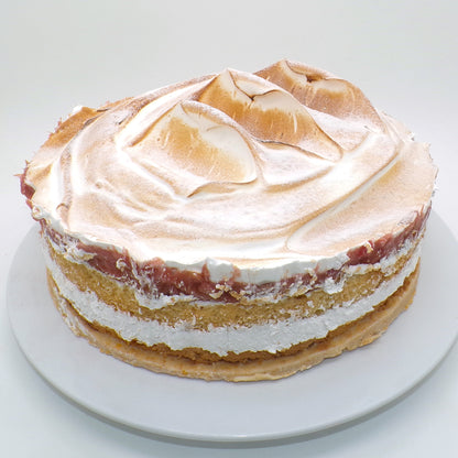 Baiserkuchen glutenfrei Rhabarber - Konditorei Wunderkuchen e.K.