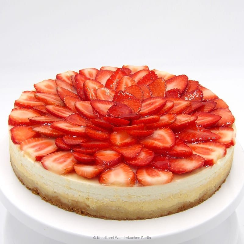 NY Cheesecake frische Erdbeeren glutenfrei Default Title - Konditorei Wunderkuchen e.K.