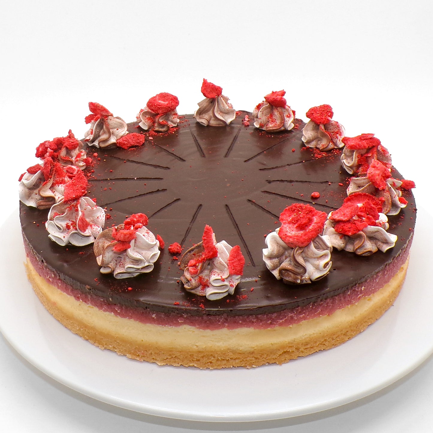 NY Cheesecakes Schoko Schoko Erdbeere Ø 26 cm - Konditorei Wunderkuchen e.K.