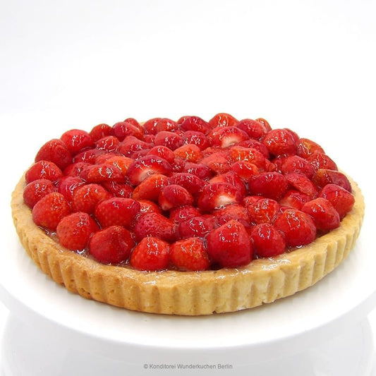 Tarte Mandel frische Erdbeeren - Konditorei Wunderkuchen e.K.