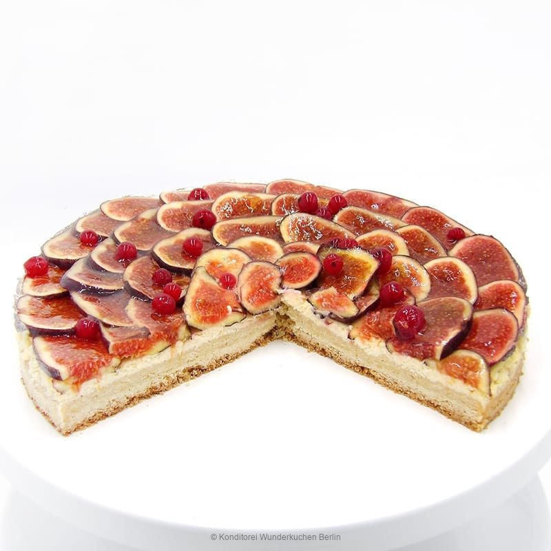 Tarte Sour Cream frische Feige glutenfrei - Konditorei Wunderkuchen e.K.