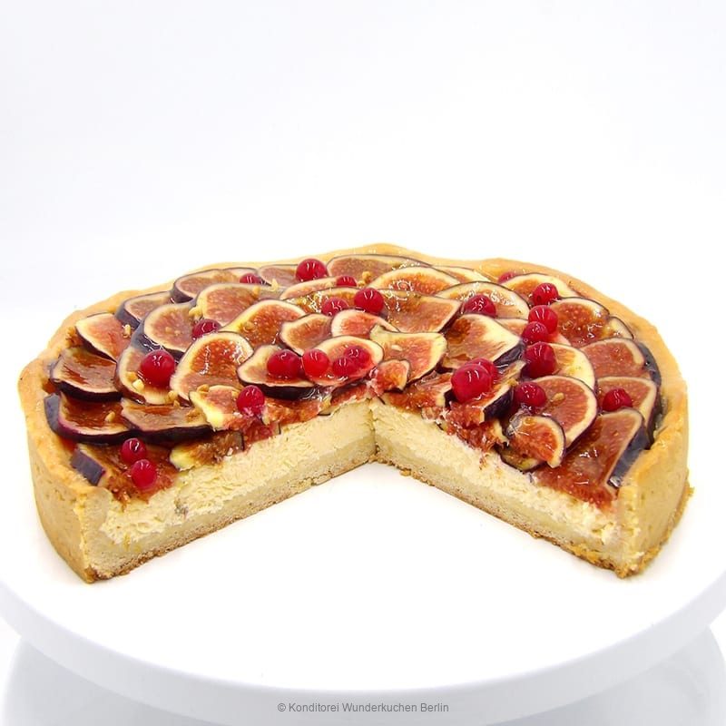 Tarte Sour Cream frische Feige - Konditorei Wunderkuchen e.K.