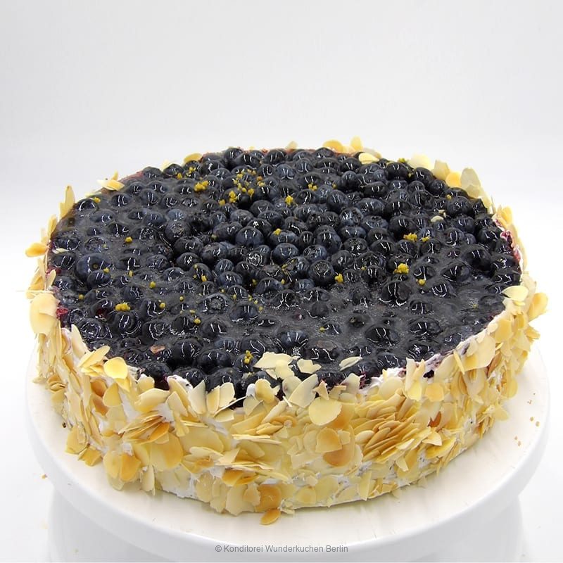 Obstkuchen frische Blaubeeren glutenfrei und vegan - Konditorei Wunderkuchen e.K.