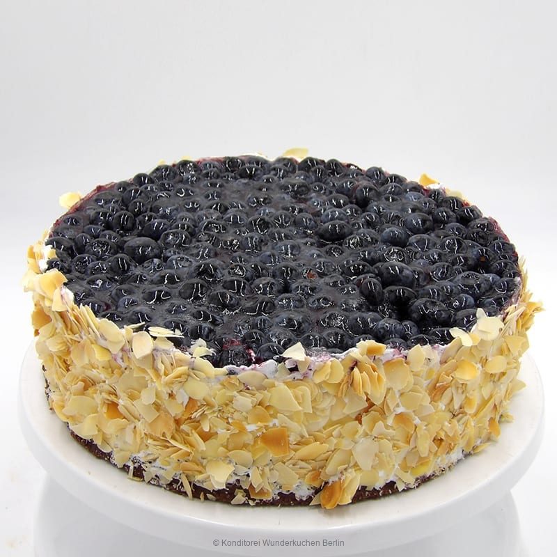 Obstkuchen frische Blaubeeren vegan - Konditorei Wunderkuchen e.K.