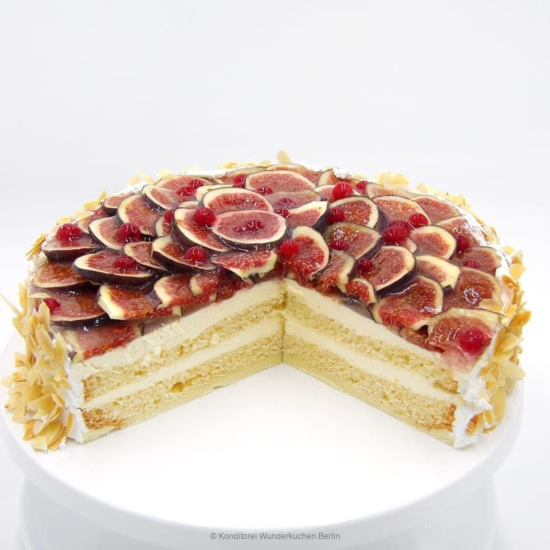 Obstkuchen frische Feige glutenfrei - Konditorei Wunderkuchen e.K.