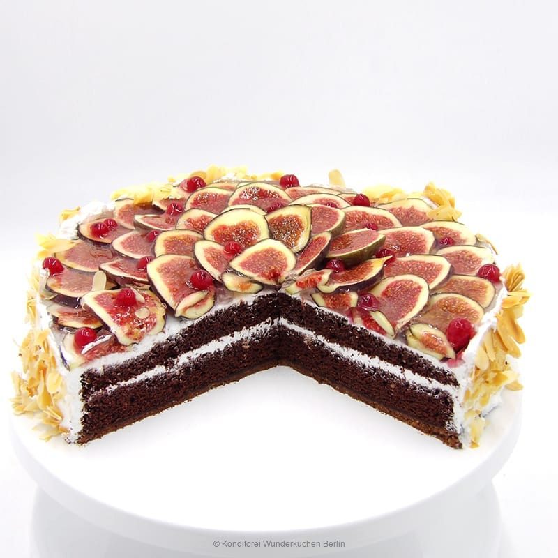 Obstkuchen frische Feige vegan - Konditorei Wunderkuchen e.K.