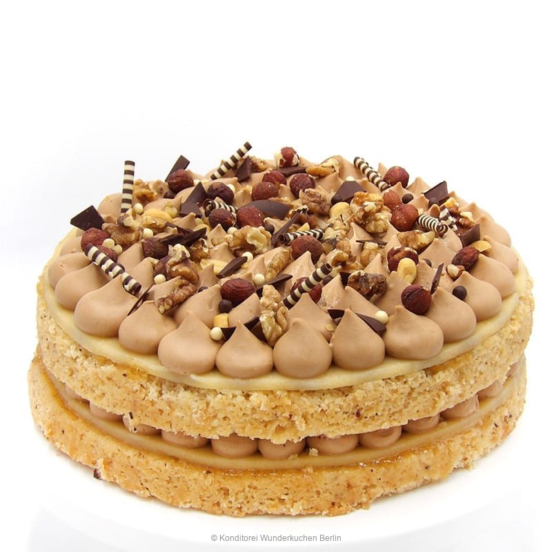 Nougat Torte. Online Shop und Lieferservice Kuchen Torten Berlin-